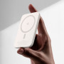Power Bank magnétique 5000mAh Benks MagSafe - Chargeur Sans Fil - Blanc