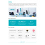 Mini Power Bank portable 5000mAh Benks avec connecteur Type-C - Blanc