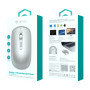 Souris Silencieuse Double Mode Sans Fil + 2.4G Devia Lingo Series - Gris Lune Claire