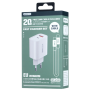 Kit Chargeur 20W USB + Type-C avec Câble Type-C / Type-C REMAX Kiddy Series RP-U120 - EU - Blanc