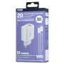 REMAX Kiddy Series USB / Type-C Charger + Type-C / Lightning Cable Set 20W RP-U120 - EU - White