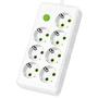 Multiprises INCOALUXE 7 Prises EU - Blanc - 2M