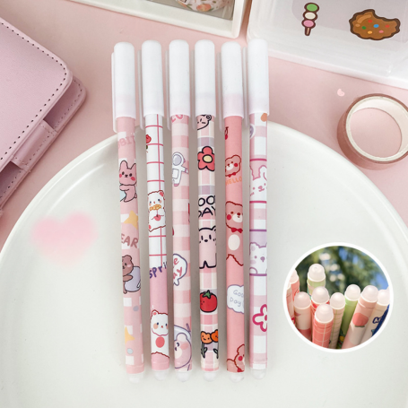Erasable Ink Pen 0.5mm - Pink Bear (10pcs)
