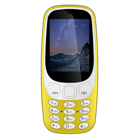 Mini Telephone Portable I Kall K28 Jaune 2.4''