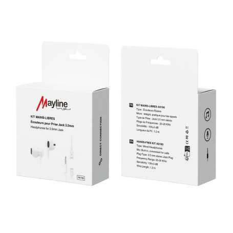 Ecouteurs Kit Main Libre Jack 3.5mm (Mayline)