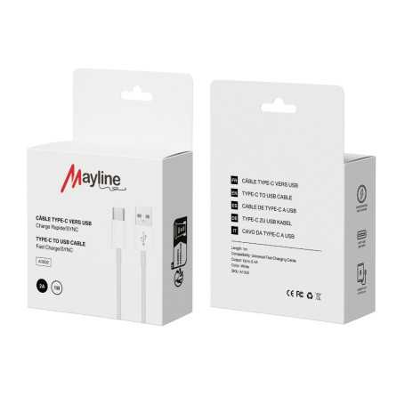 Câble USB vers Type-C 20W - 1M (Mayline)