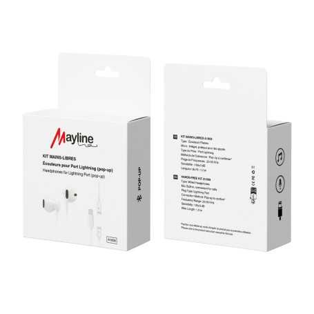 Ecouteurs Kit Main Libre Lightning Bluetooth Pop-ups (Mayline)