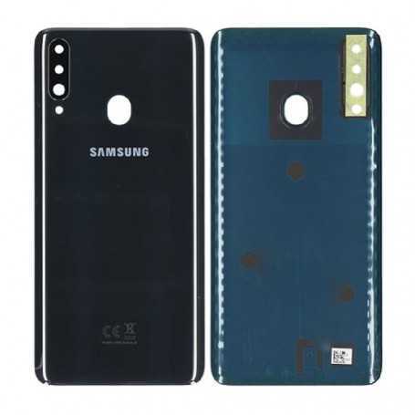 Rear Window Samsung Galaxy A20S A207F Black Original Disassembled Grade AB Replacement