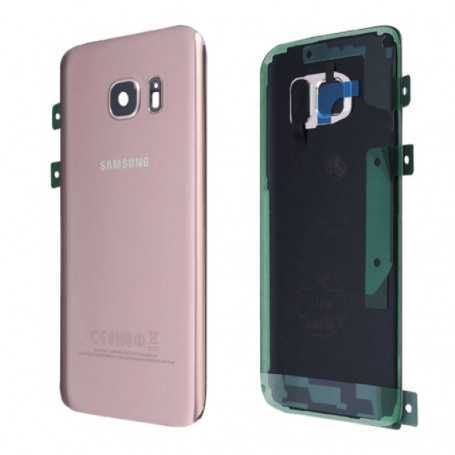 Vitre Arrière Samsung Galaxy S7 (G930F) Rose (Original Démonté) - Grade AB