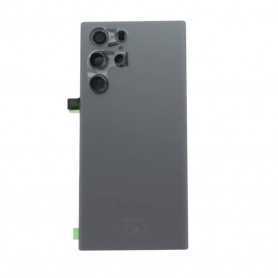Vitre Arrière Samsung Galaxy S22 Ultra 5G Gris Original Démonté Grade A - Remplacement Sans Contour Lentille