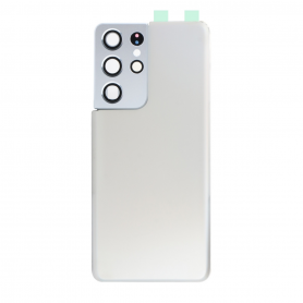 Buy Samsung Galaxy S21 Ultra 5G Rear Window Silver Phantom Original Disassembled Grade AB - No Contour Lens