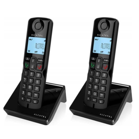 Téléphone Fixe Sans Fil Alcatel S280 Duo - Noir (Neuf)