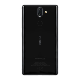 Vitre Arrière Nokia 8 Sirocco Noir Origine Démonté Grade AB - Pièce de Remplacement de Qualité