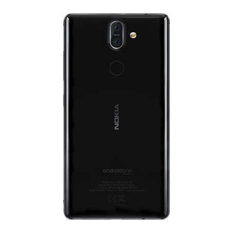 Vitre Arrière Nokia 8 Sirocco Noir Origine Démonté Grade AB - Pièce de Remplacement de Qualité