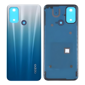 Vitre Arrière Oppo A53S Bleu des Tropiques Originale - Remplacement Grade AB Sans Contour et Lentille