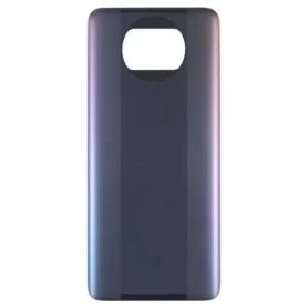 Vitre Arrière Xiaomi Pocophone X3 Pro Noir Grade B - Pièce d'Origine sans Lentille