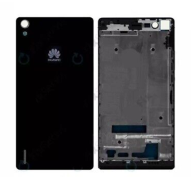 Vitre Arrière Huawei Ascend P7 Noire Originale Grade A - Qualité Supérieure pour Remplacement Rapide