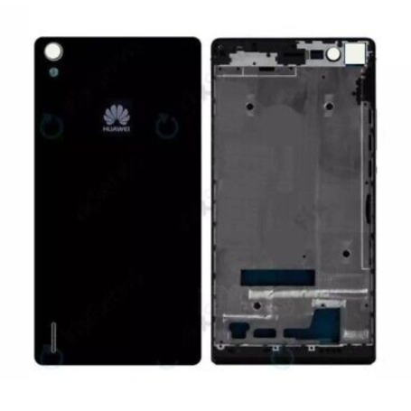 Vitre Arrière Huawei Ascend P7 Noire Originale Grade A - Qualité Supérieure pour Remplacement Rapide