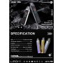 Vapoteuse ALFA Pro X-TREME 1200mAh Vert Or par LEIOM - Rechargeable Type-C avec Cartouche 2ml Vide