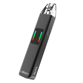 Vapoteuse ALFA Kit X-TREME 1200mAh - Rechargeable Type-C avec Cartouche 0.8 - 2ml Noir - LEIOM