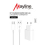 Kit Chargeur Rapide Câble USB vers Type-C 1M (Mayline)