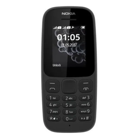 Téléphone Portable Nokia 105 4e édition 1.77" - Noir (Neuf)