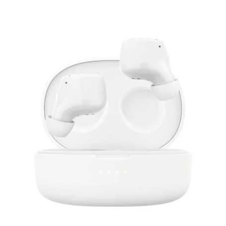 Écouteurs Bluetooth Sans fil Belkin SoundForm Bolt AUC009BTWH - Blanc