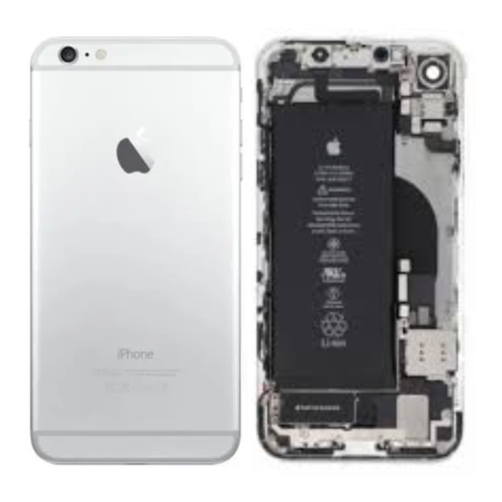 iPhone 6 Silver Chassis with Charging Connector & Battery - Grade B Original Parts