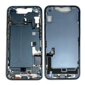 Châssis iPhone 14 Bleu Origine Démonté - Connecteur de Charge Sans Batterie et Vitre Arrière - Grade B