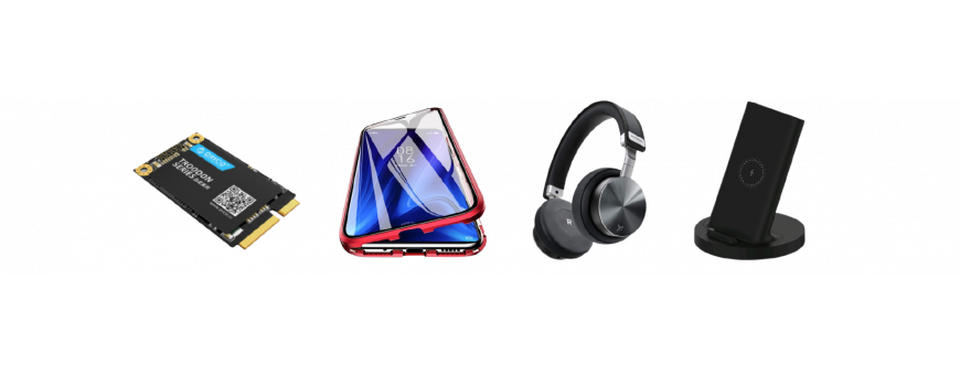 Tous types d'accessoires pour téléphones gadgets verres trempés coques